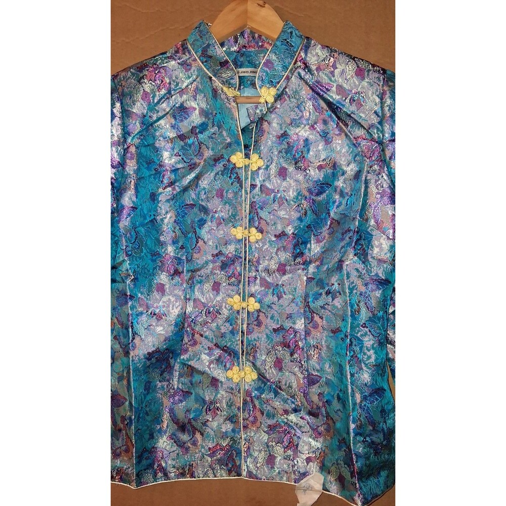 Women’s Elegant Chinese Style Qipao Jacquard Blazer XL Large Asian Thai New